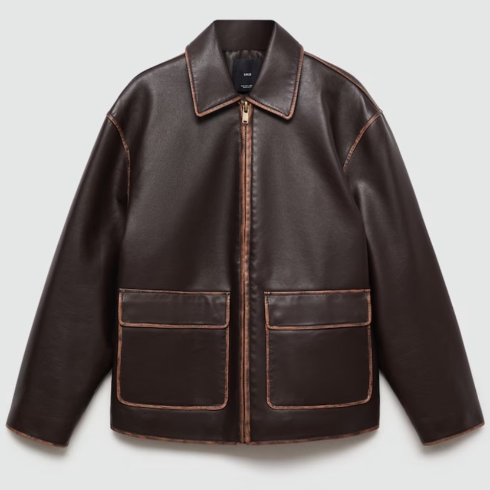 Mango Leather Jacket